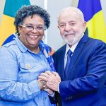 Lula e Mia Mottley discutem mudança climática em reunião na Guiana