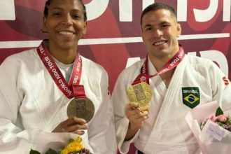 Rafaela e Willian Lima abrem com bronze Grand Slam de Judô na Geórgia