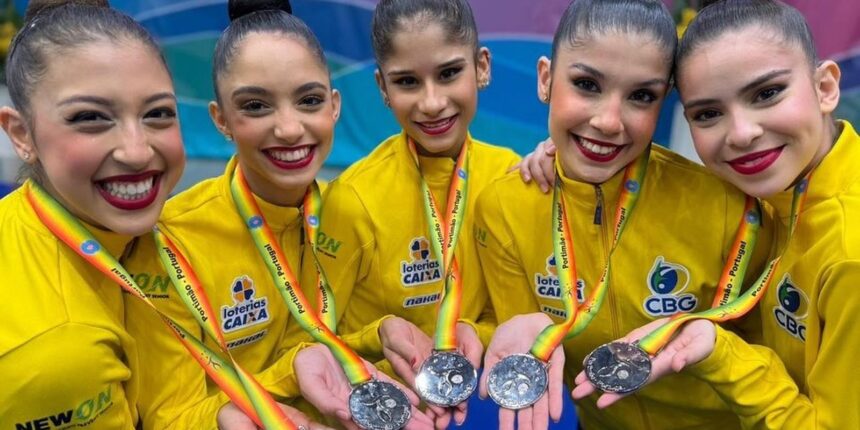 Brasileiras levam prata em etapa da Copa do Mundo de Ginástica Rítmica