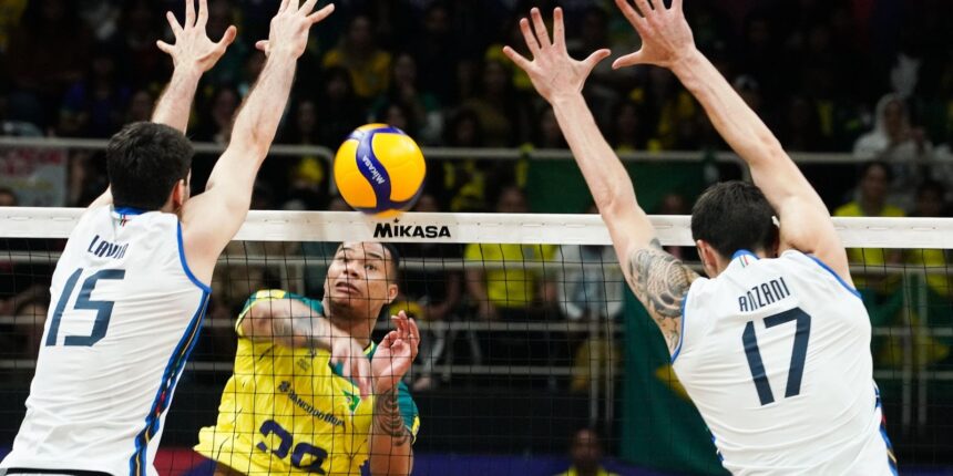 Seleção brasileira cai diante da Itália no Ginásio do Maracanãzinho