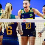 Invicto, Brasil atropela Bulgária na Liga das Nações Feminina de Vôlei