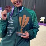 Ginasta Bárbara Domingos fatura bronze em etapa da Copa do Mundo