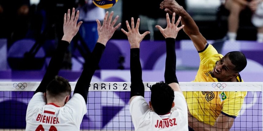 Vôlei: seleção masculina leva virada da Polônia, o 2º revés em Paris