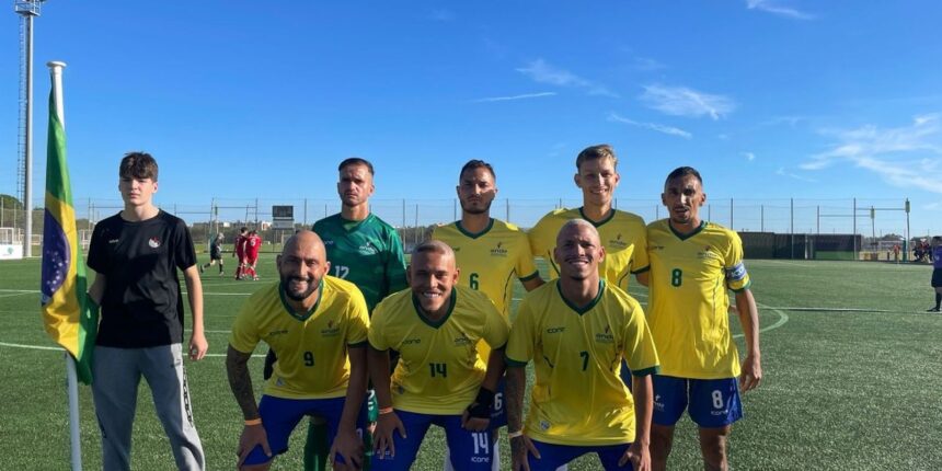 Brasil goleia pelo Mundial de futebol de paralisados cerebrais