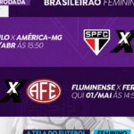 TV Brasil exibe jogos do Brasileirão Feminino nesta quarta e na quinta