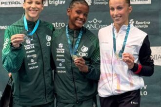 Ginástica brasileira faz dobradinhas em Copa do Mundo na Eslovênia