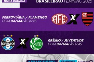 TV Brasil transmite dois jogos do Brasileirão Feminino neste domingo