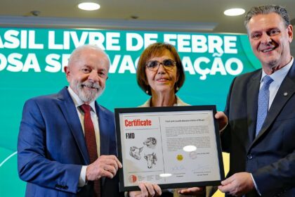 Lula recebe certificado de país livre da febre aftosa