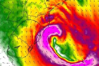 Ciclone mantém tempo instável no Sul e Sudeste