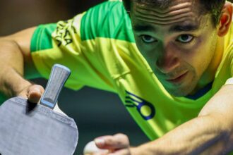 Hugo Calderano pega alemão Benedikt Duda na final em Foz do Iguaçu