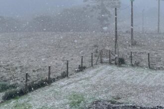 Rio Grande do Sul registra neve em algumas localidades
