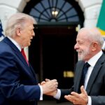 Lula deixa a Casa Branca após reunião com Trump