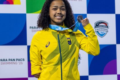 Parapan-Pacífico: nadadora Alessandra quebra recorde mundial
